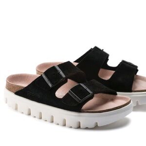 Birkenstock Papilio Arizona Platform
Suede Leather Sandals NEW